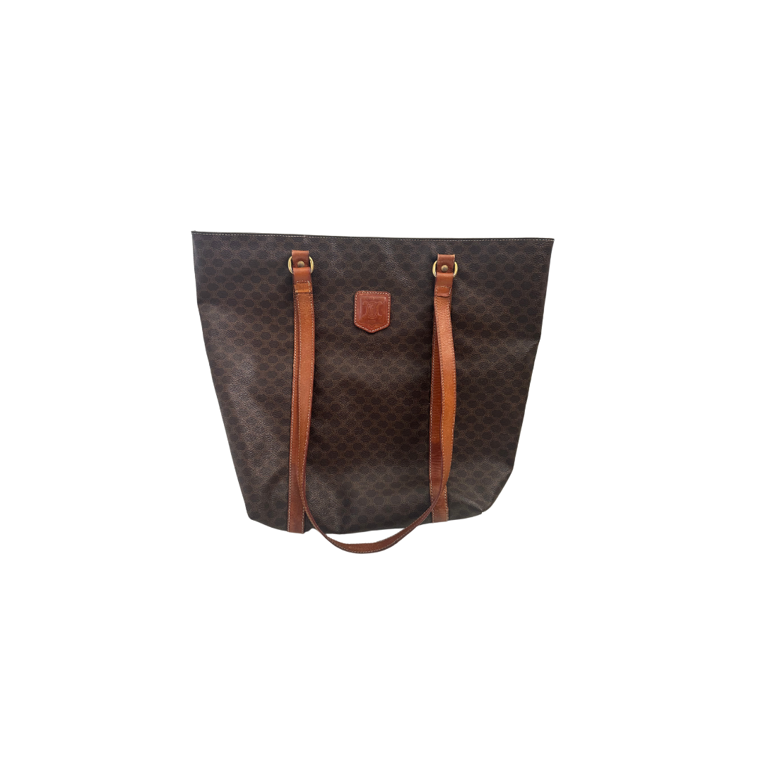 Celine Old Triomphe Brown Tote Bag